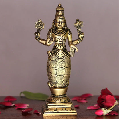 Lord Vishnu Dash Avtaar brass statues 6" craftsview