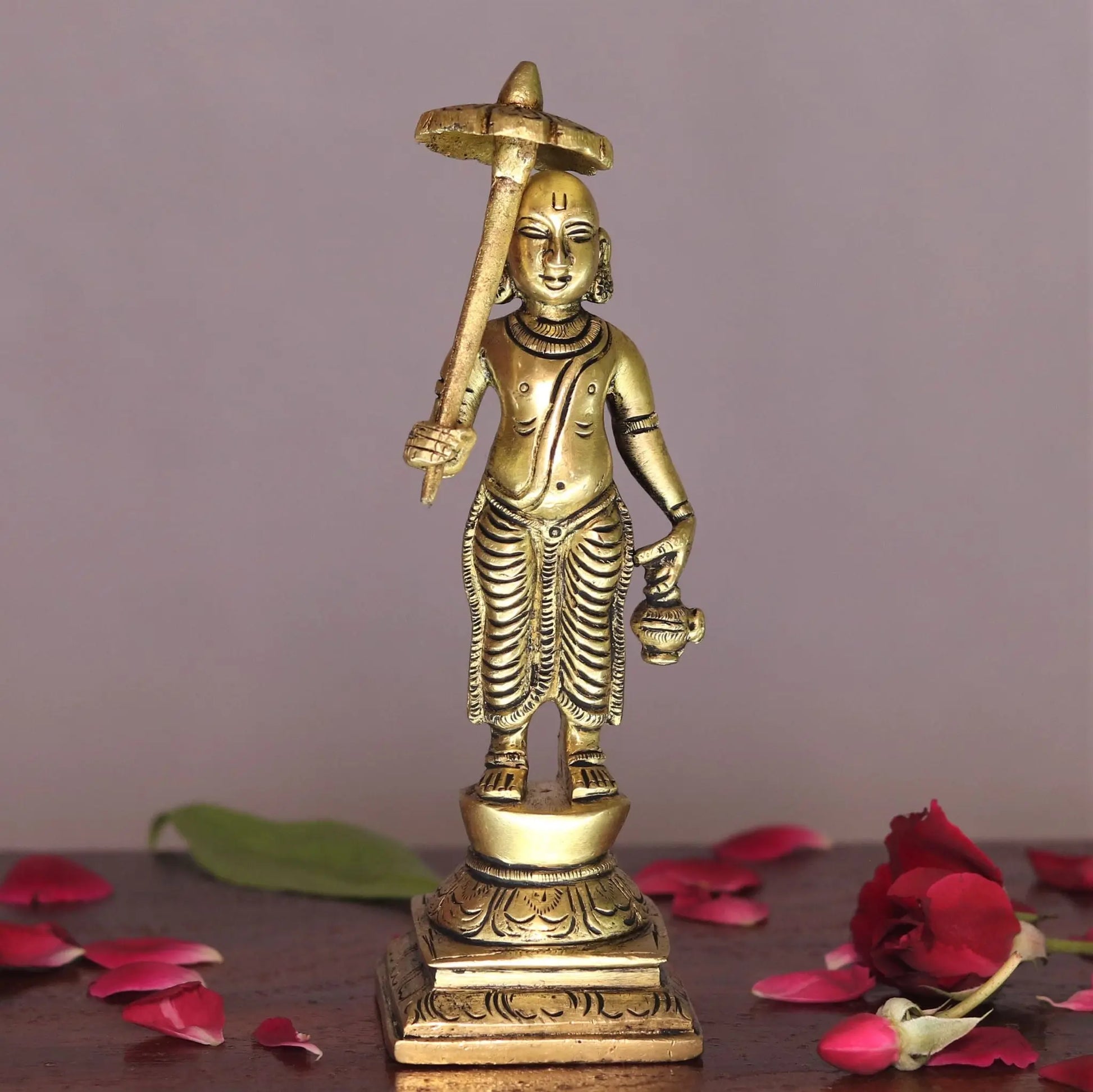 Lord Vishnu Dash Avtaar brass statues 6" craftsview