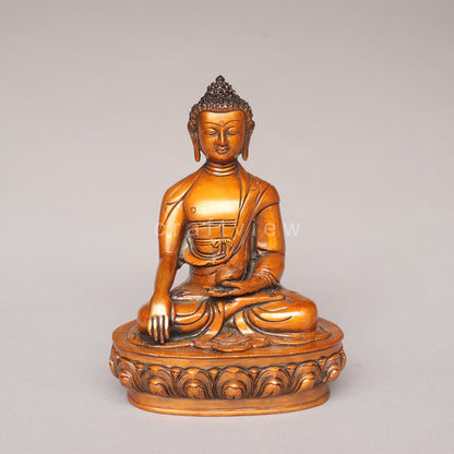Brass Lord Buddha Meditation Idol