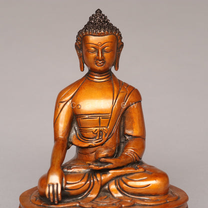 Brass Lord Buddha Meditation Idol