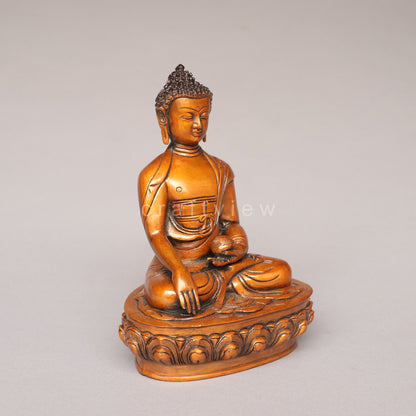 Brass Lord Buddha Meditation Idol