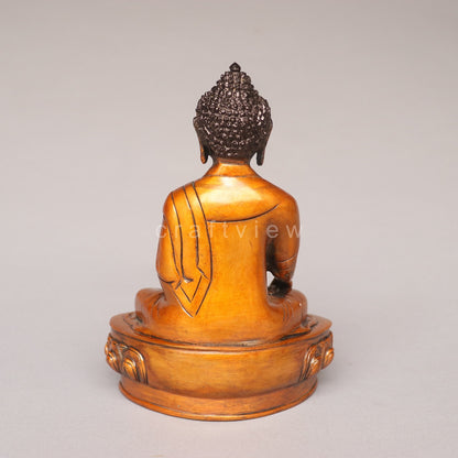 Brass Lord Buddha Meditation Idol