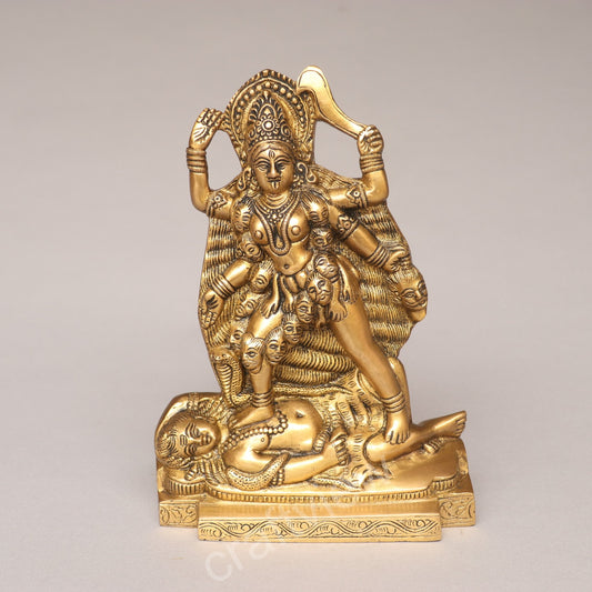 Brass Goddess Kali Idol A Divine of Power