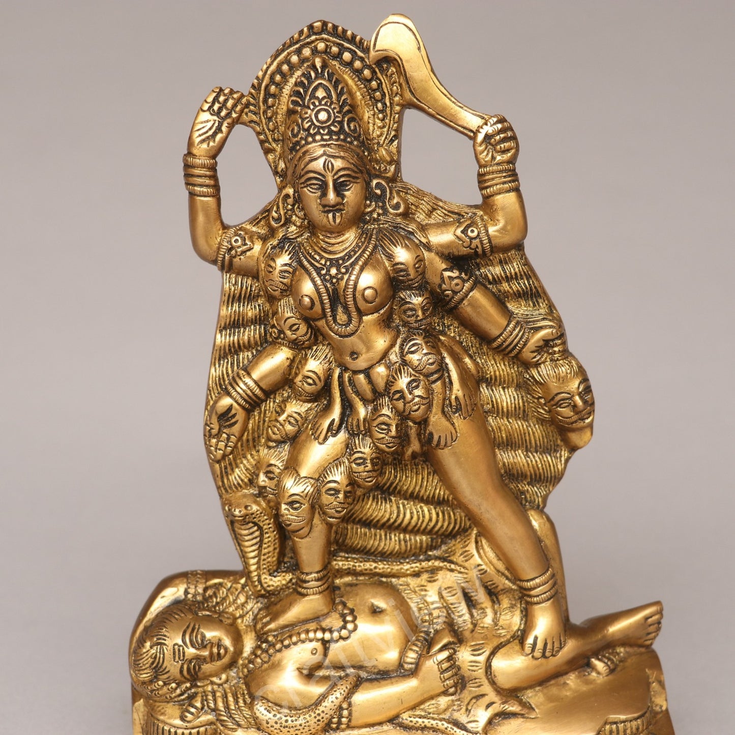 Brass Goddess Kali Idol A Divine of Power