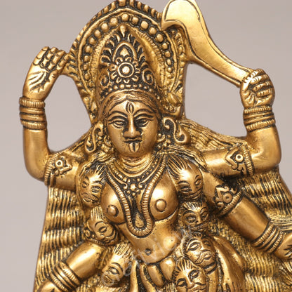 Brass Goddess Kali Idol A Divine of Power