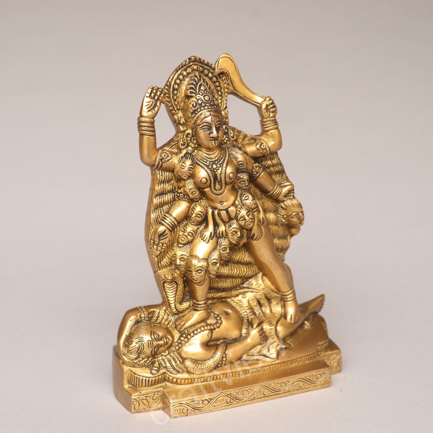 Brass Goddess Kali Idol A Divine of Power