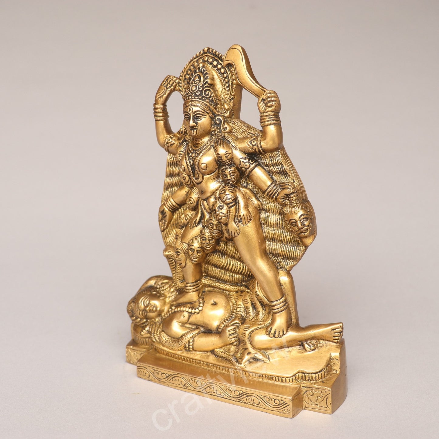 Brass Goddess Kali Idol A Divine of Power