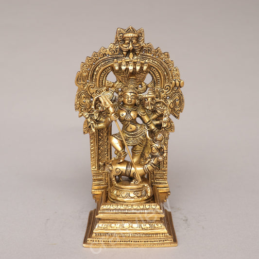 Brass Durga Mahishasur Mardini Statue