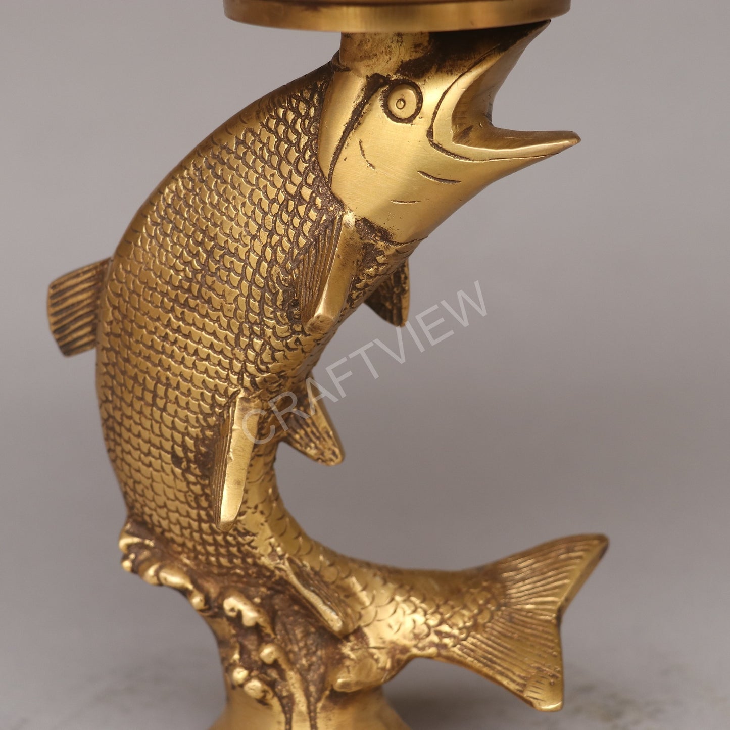 Brass Fish Décor Urli