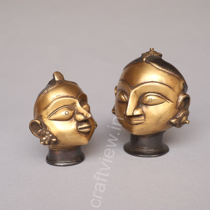 Brass Gauri Heads Mukhalingam
