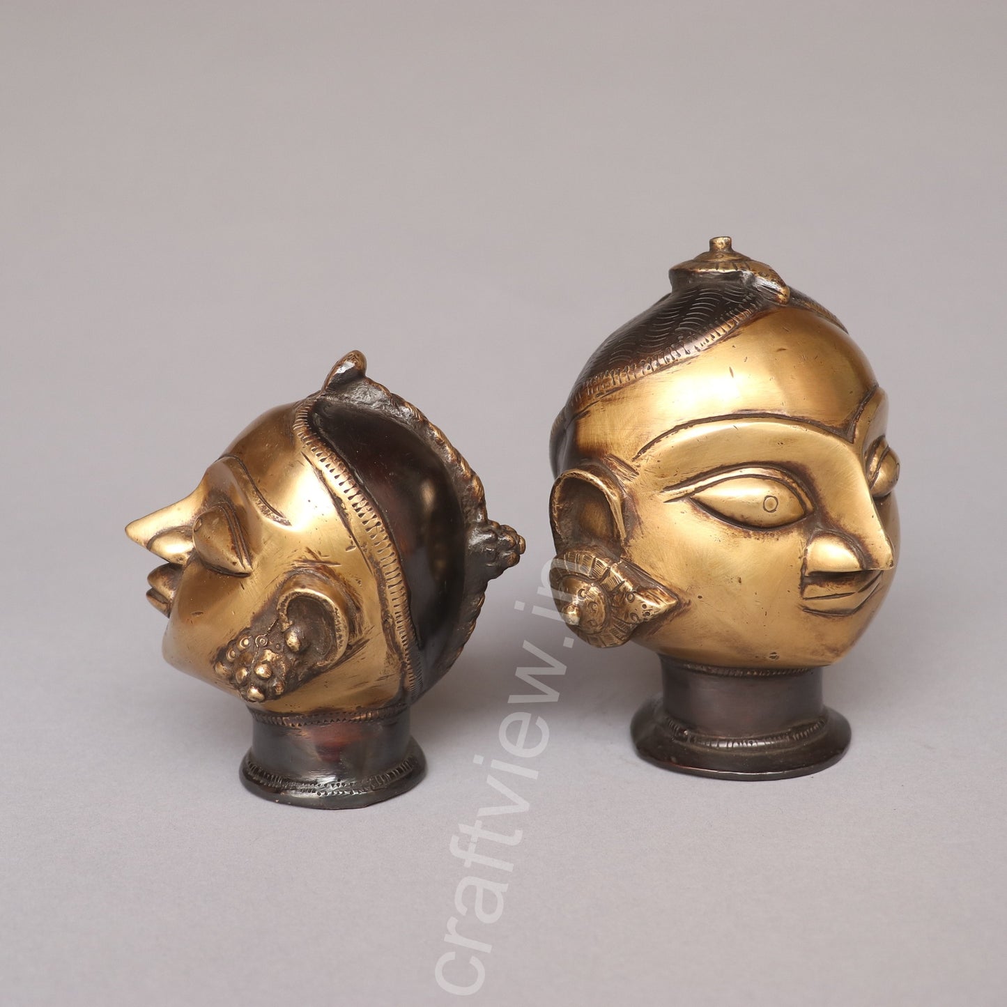 Brass Gauri Heads Mukhalingam