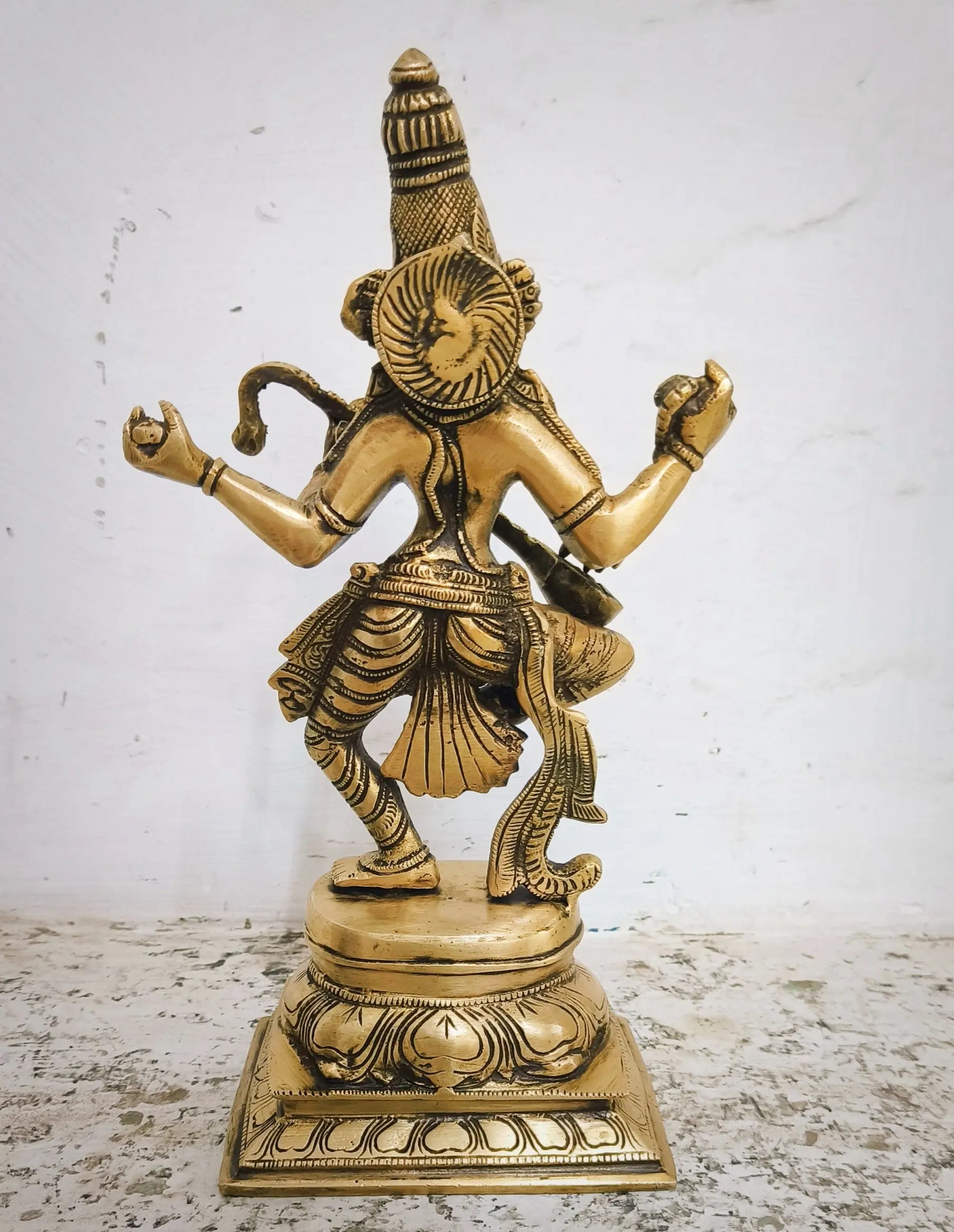 Sarasvati Statue standing on Base craftsview