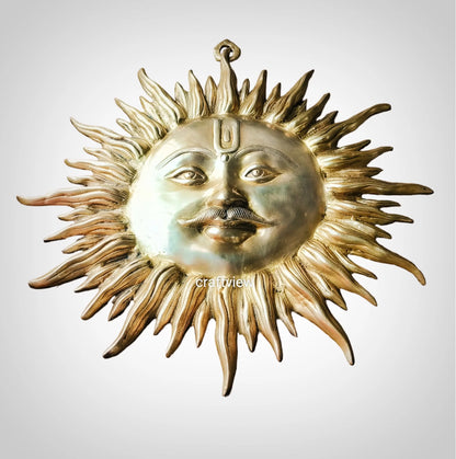 Brass Wall Hanging Decorative Sun Figurine craftsview