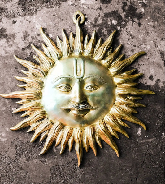 Brass Wall Hanging Decorative Sun Figurine craftsview