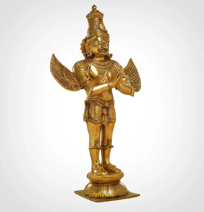 Brass Standing Lord Garuda Idol 22" craftsview
