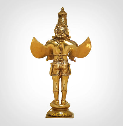 Brass Standing Lord Garuda Idol 22" craftsview