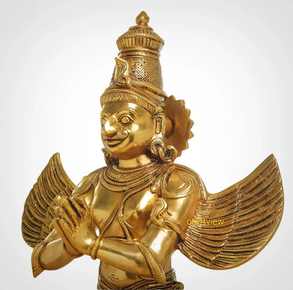 Brass Standing Lord Garuda Idol 22" craftsview