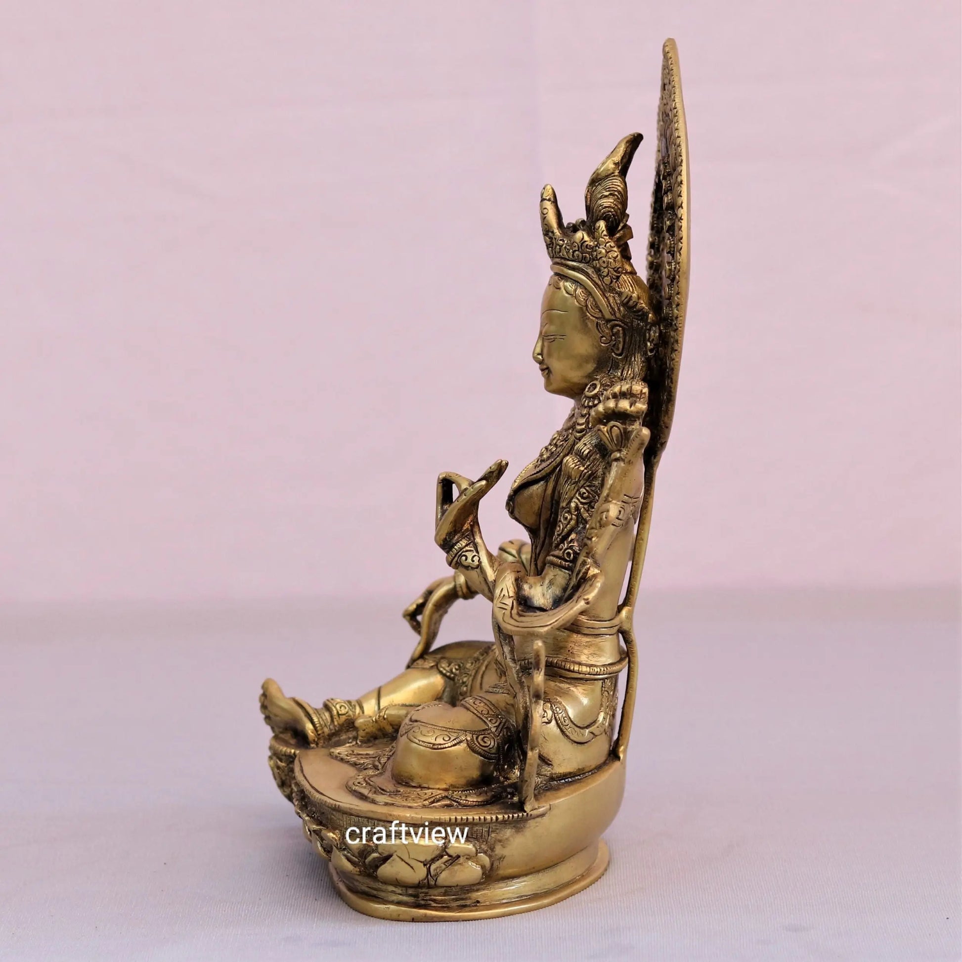 Brass Goddess Tara Statue 11" craftsview