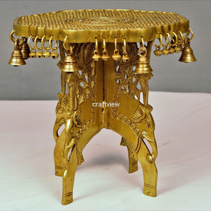 Brass Decorative Chowki 11" craftsview