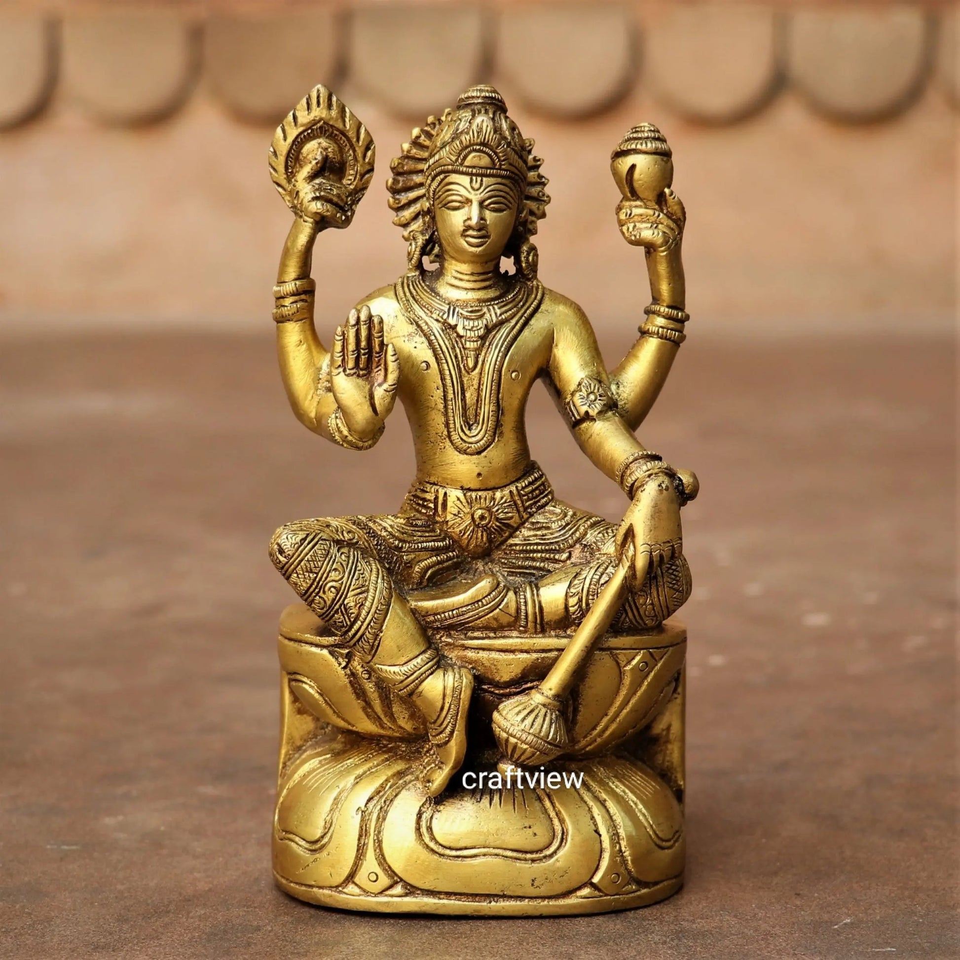 Brass Vishnu Sculpture craftsview