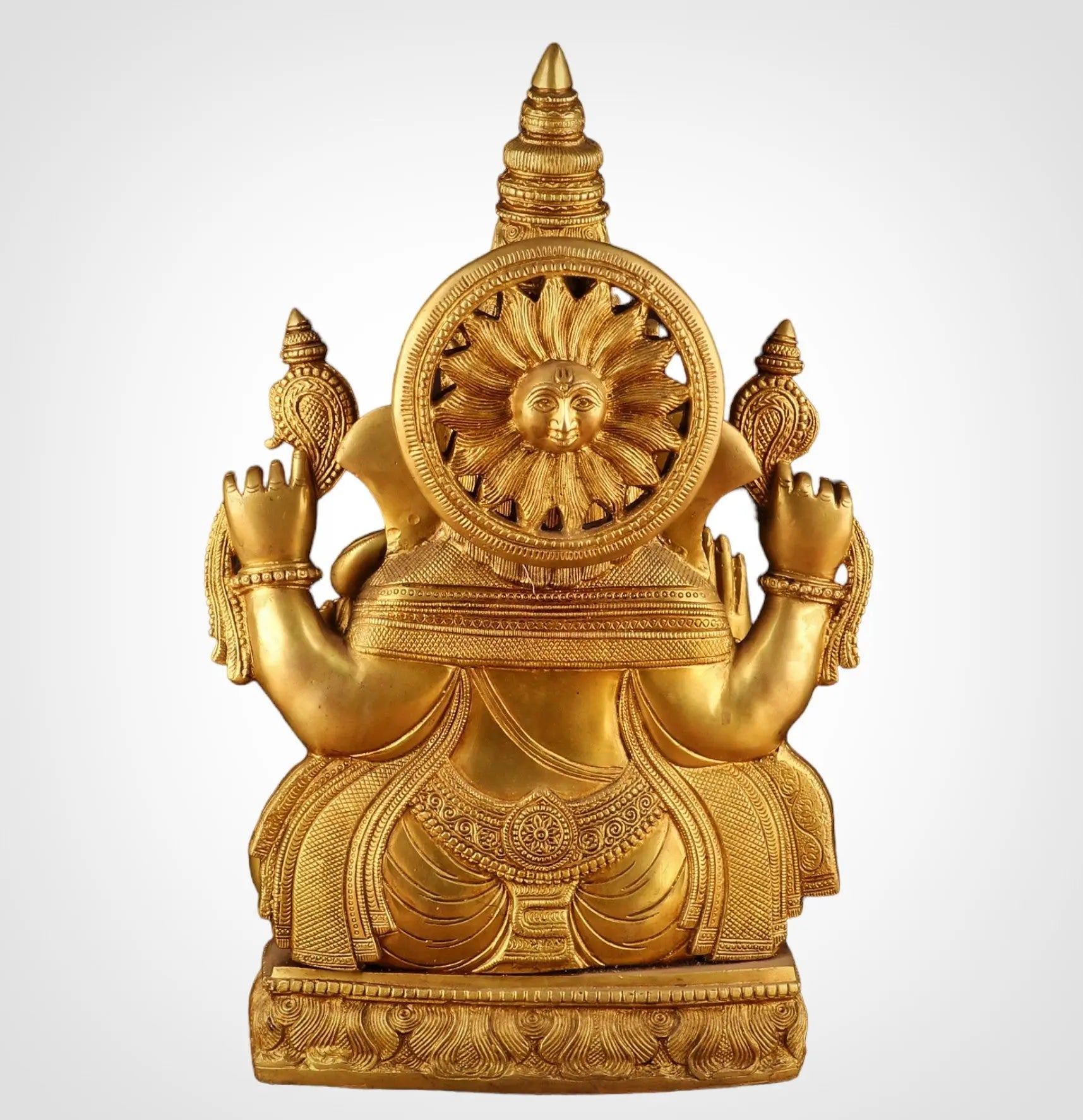 Brass Lord Ganesh Sculpture 20" craftsview