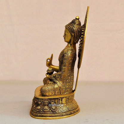 Brass Blessing Buddha Statue  Superfine Craftsview