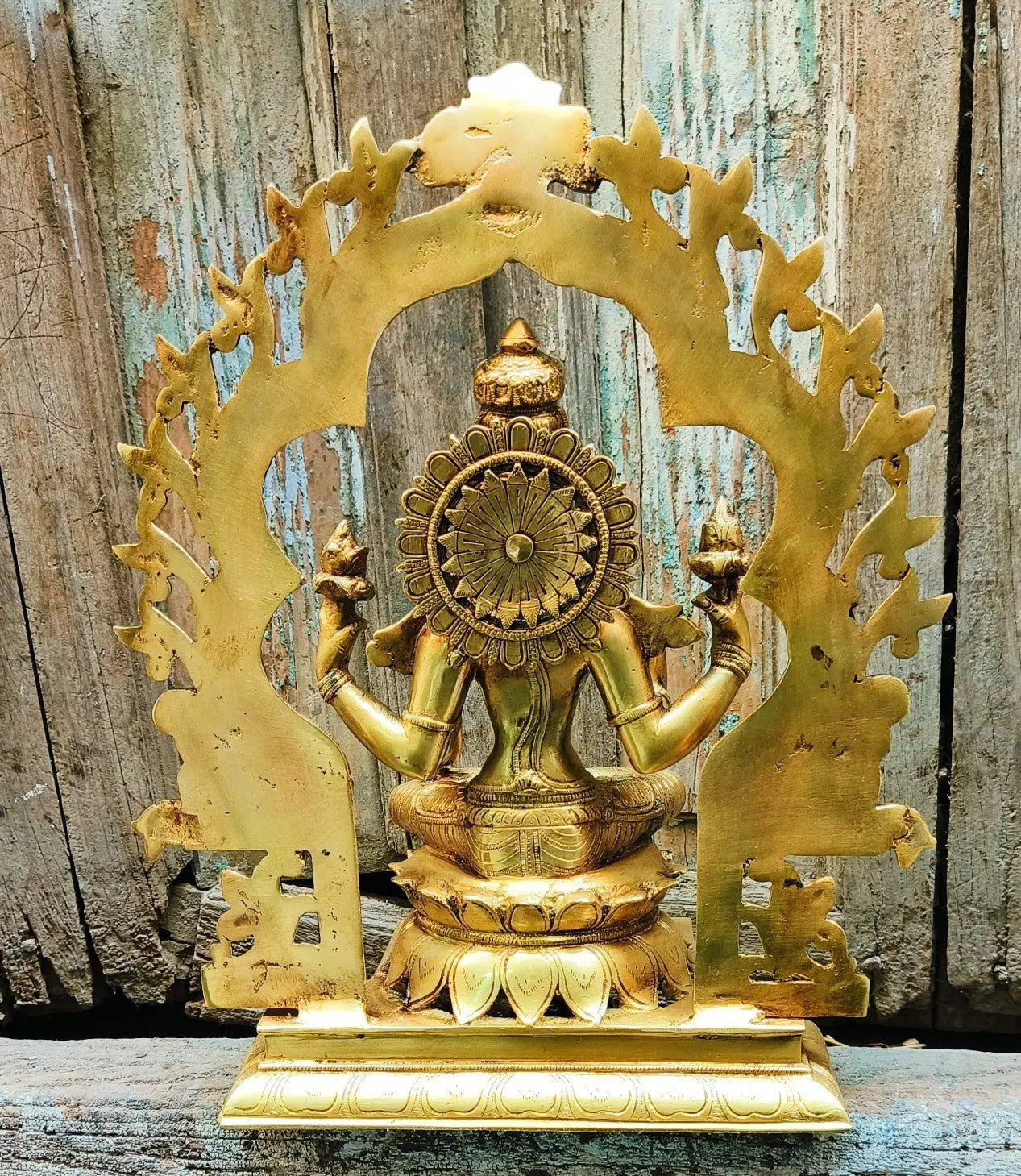 Brass Lakshmi Statue 15.5" craftsview