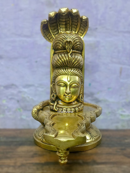 Superfine Brass Shiva lingam Idols 13" - Craftview