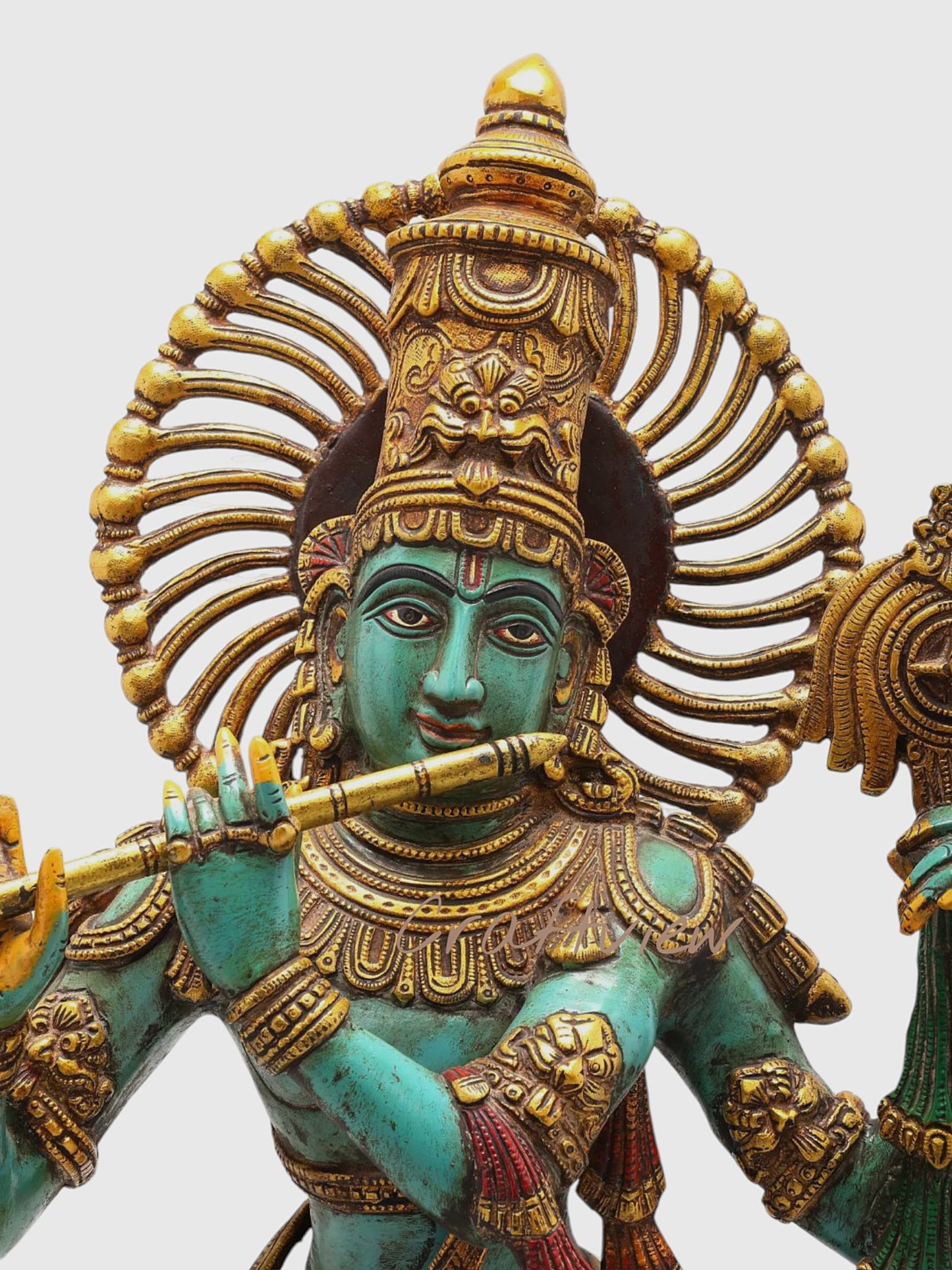 Brass Krishna Sculpture: A Masterpiece in Metal