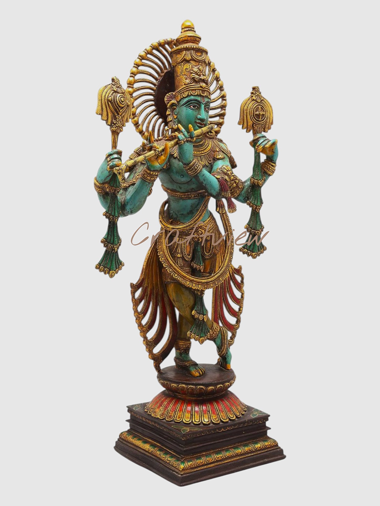 Brass Krishna Sculpture: A Masterpiece in Metal