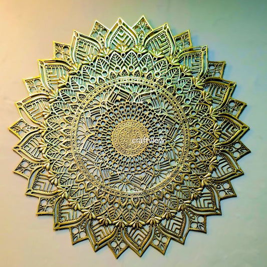 Brass Wall Decorative mandala design Figurine Radiate Positivity & Charm