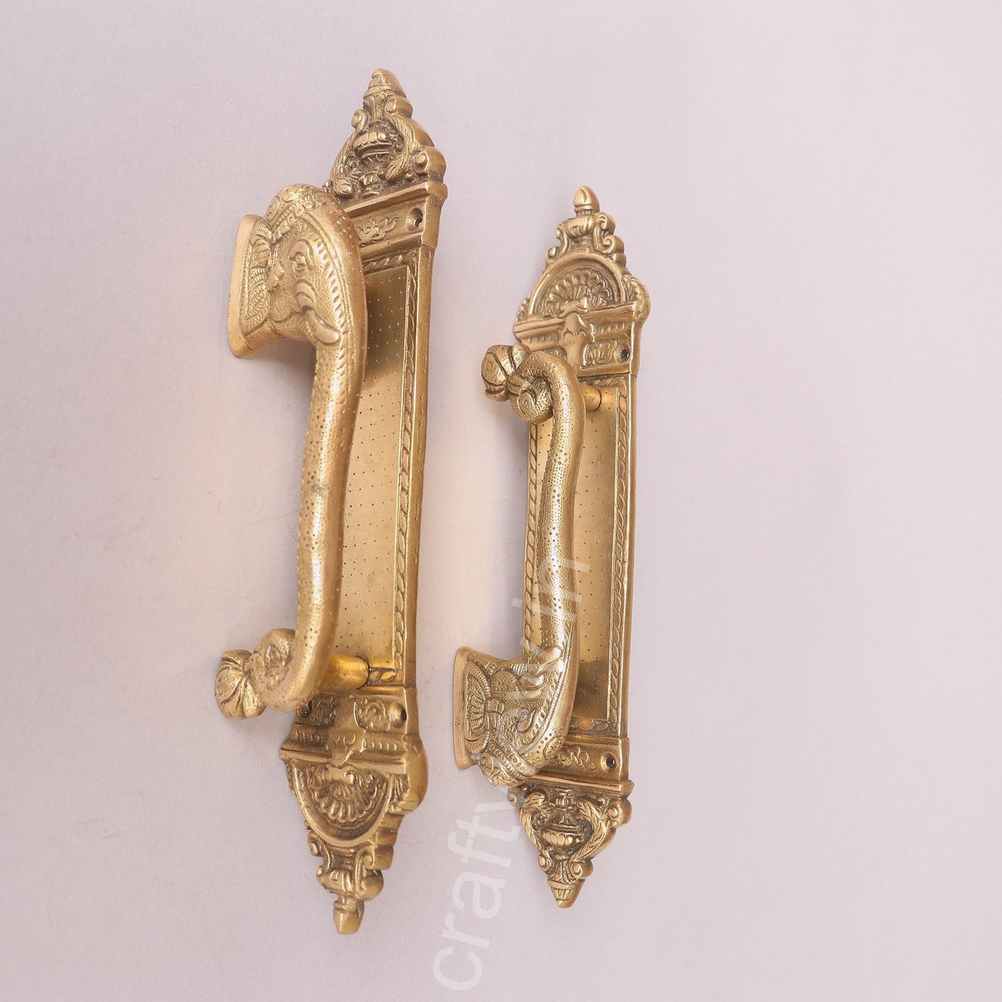 Brass Decorative Elephant Door Handle