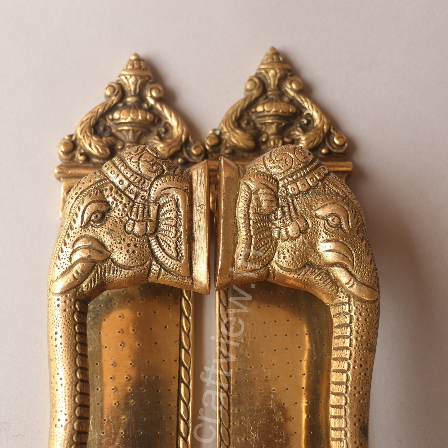 Brass Decorative Elephant Door Handle