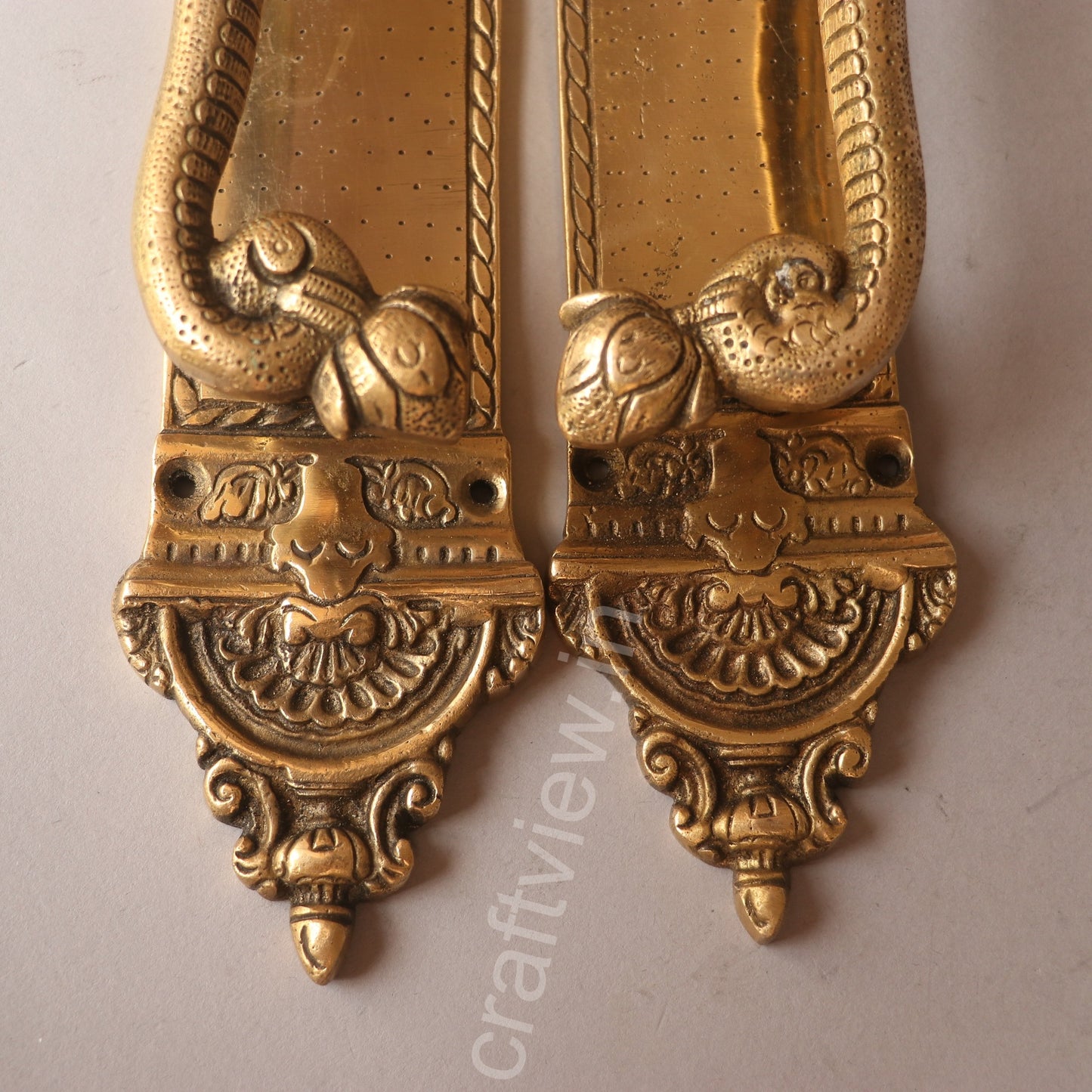 Brass Decorative Elephant Door Handle
