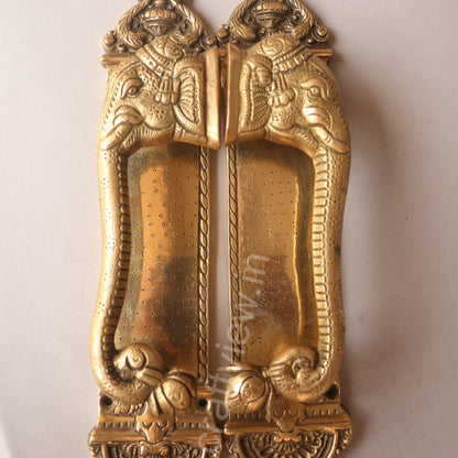 Brass Decorative Elephant Door Handle