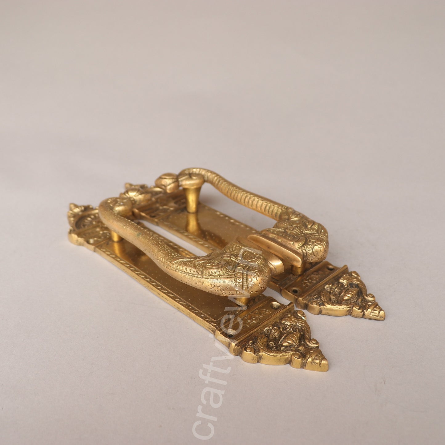 Brass Decorative Elephant Door Handle