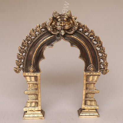 Brass Vintage Singhashan Prabhavali Frame