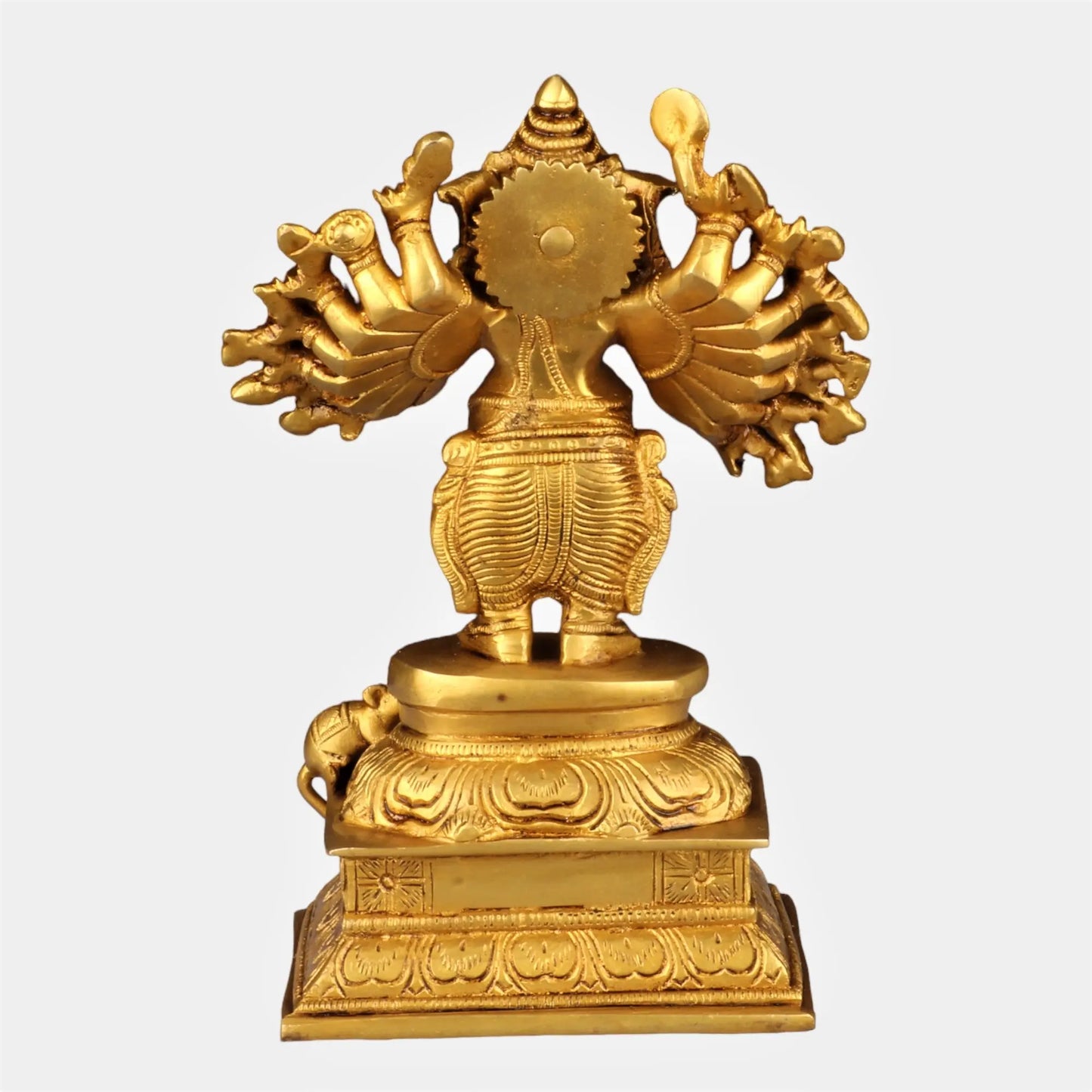 Brass Sixteen Hand Ganesh Statue craftsview