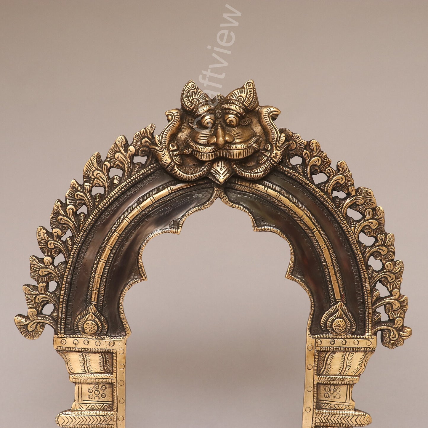 Brass Vintage Singhashan Prabhavali Frame