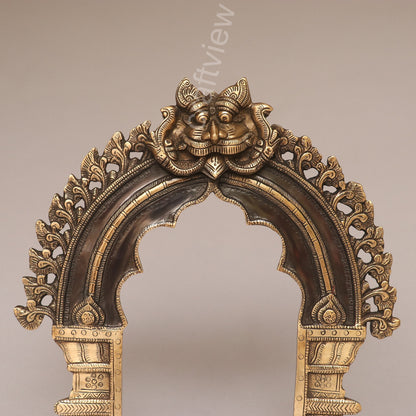 Brass Vintage Singhashan Prabhavali Frame