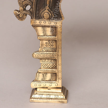 Brass Vintage Singhashan Prabhavali Frame