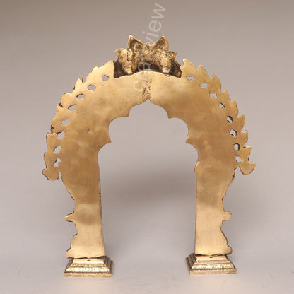 Brass Vintage Singhashan Prabhavali Frame