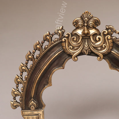 Brass Singhashan Prabhavali Frame