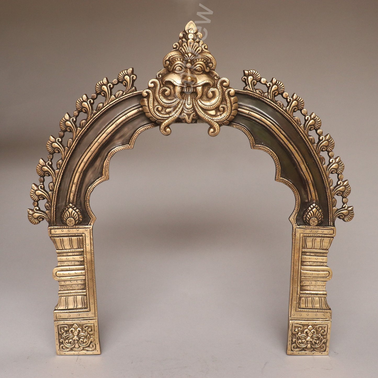 Brass Prabhavali Frame Black Shade