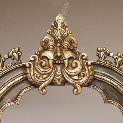 Brass Prabhavali Frame Black Shade