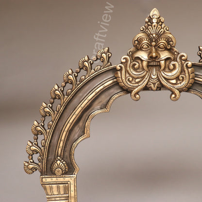 Brass Prabhavali Frame Black Shade