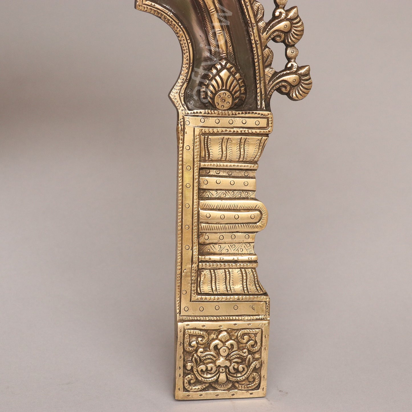 Brass Prabhavali Frame Black Shade