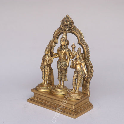 Brass Lord Vishnu With Goddess Lakshmi