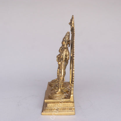 Brass Lord Vishnu With Goddess Lakshmi