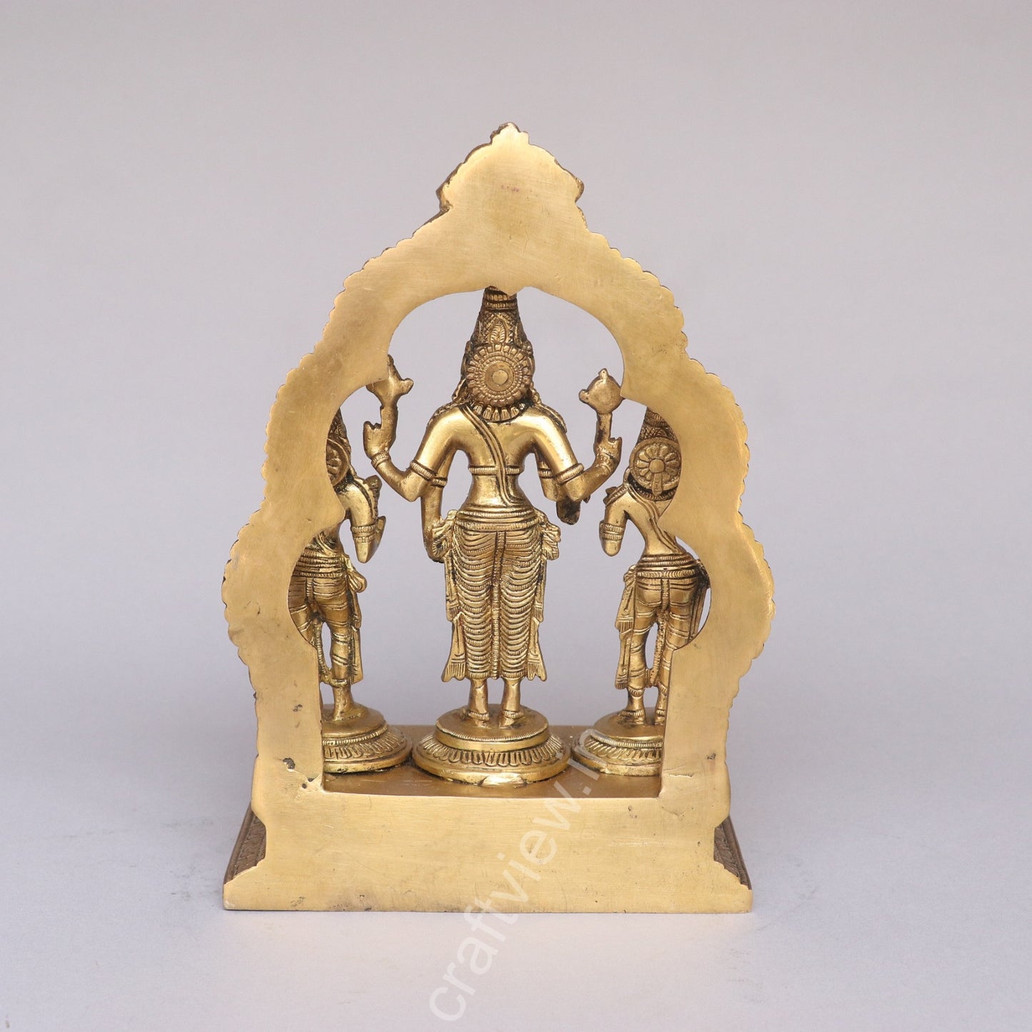 Brass Lord Vishnu With Goddess Lakshmi